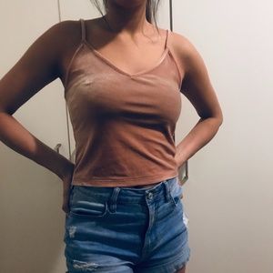Pink Velvet Top